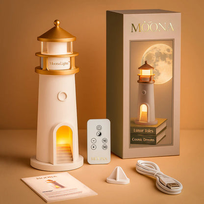 Moona™ 3D Moon Projector Lighthouse | 2025 Limited Edition